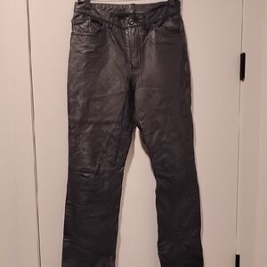 Brandon Thomas Women's 🖤 Leather Straight Jeans